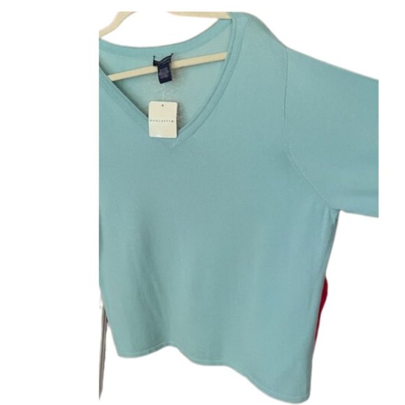 NWT Doncaster lightweight aqua blue sweater, size 3X - Picture 3 of 7